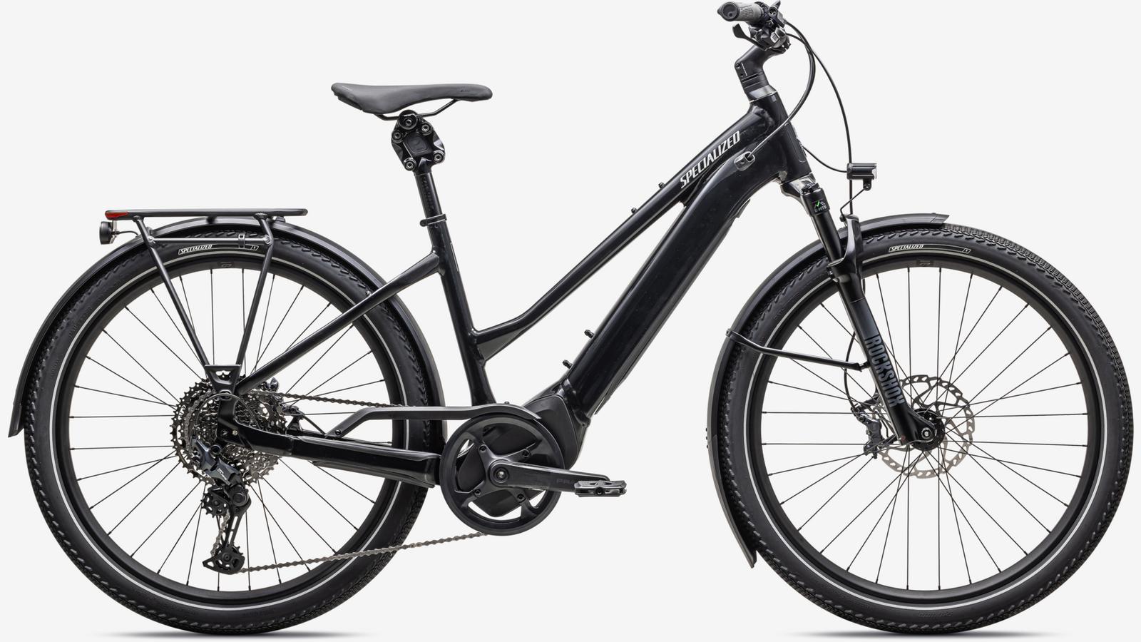 specialized damen e-bike Specialized 2025 Vado 5.0 step through ul, Gloss Castblack / Satin Silver Reflective / S