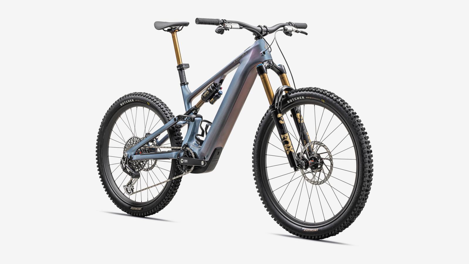 specialized e mountainbikes S-Works Turbo Levo 4 Gloss Laurel Green / Burnt Gold / Chrome / S2