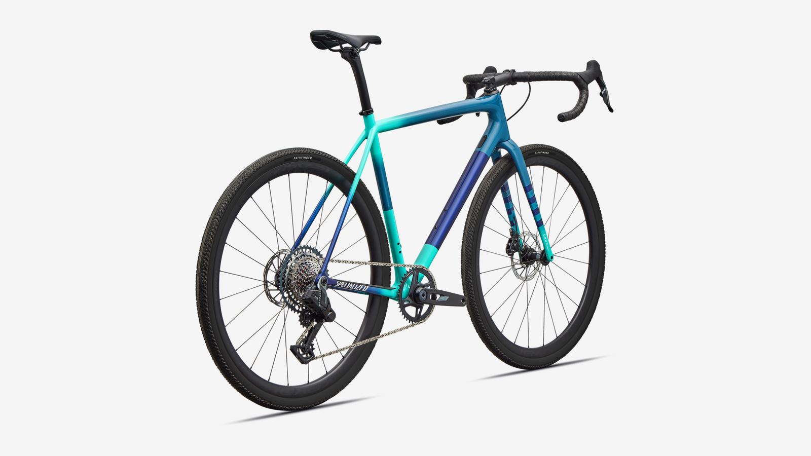 CRUX EXPERT AXS GRYBLU/LGNBLU/DUNEWHT 61 PEACHTREE-BIKES-BIKE-SHOP-NEAR-ME