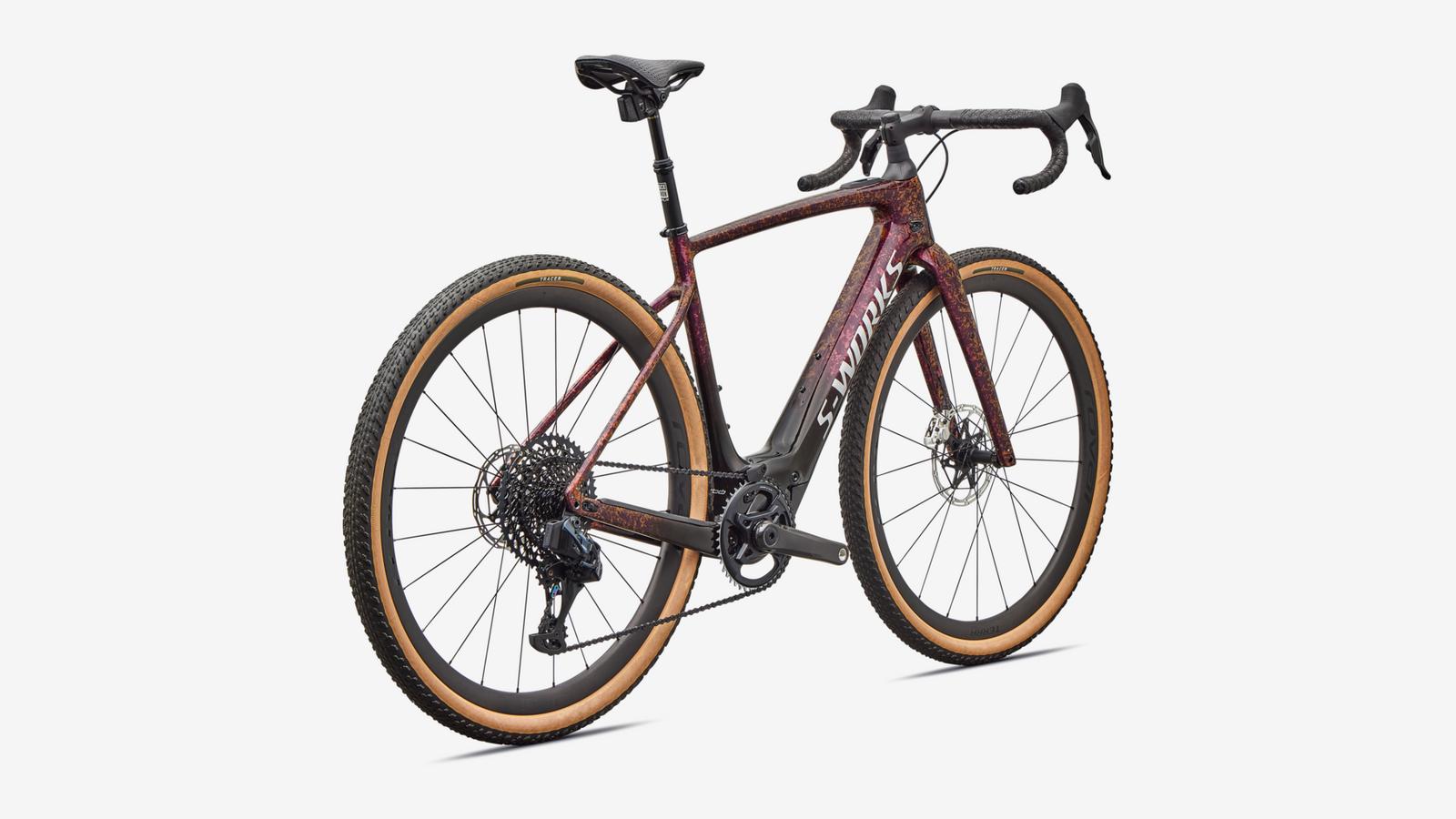 bicycle shop near me that's open S-Works Turbo Creo 2 54 / Gloss Bordeaux Metallic/Fade/Pearl Dry Impasto/Silver Dust